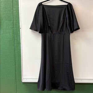 New with tags, Banana Republic Elegant Black Dress with Cape Sleeves